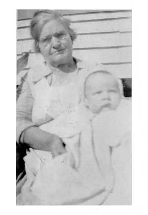 Mary Wellmon and grandbaby